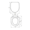 Схема  на тоалетна седалка  Ирис Никипласт