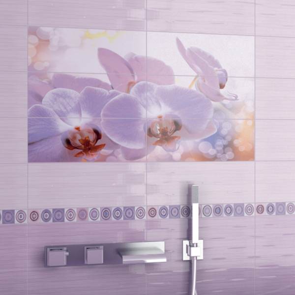 Декор Виола 60x100 см. - KAI - Орхидея в лилав цвят
