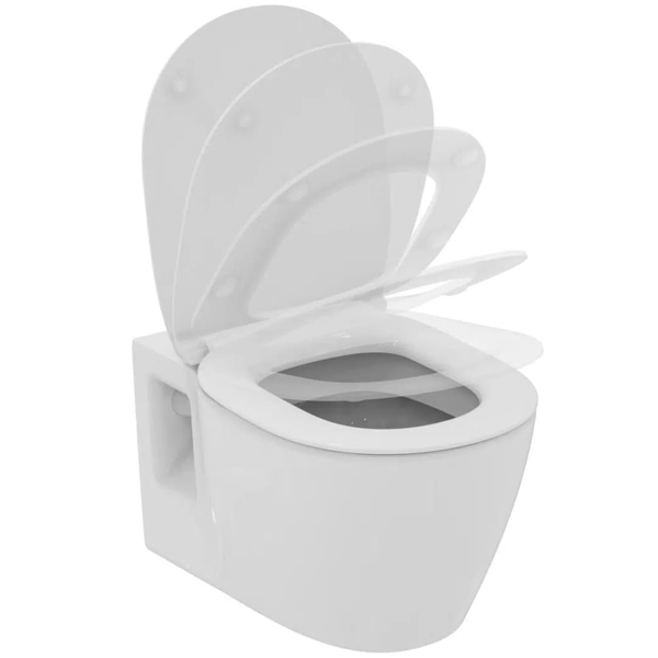 E272701 CONNECT конзолна тоалетна чиния и седалка ултра тънка с плавно затваряне - Ideal Standard