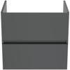 R0259TI EUROVIT+ Конзолен шкаф за мивка 60см с 2 чекмеджета, сив гланц -