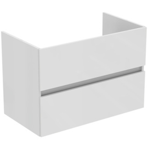 R0263WG EUROVIT+ Конзолен шкаф за мивка 80см с 2 чекмеджета, бял гланц - Ideal Standard