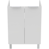 R0258WG EUROVIT+ Стоящ шкаф за мивка 60см с 2 врати, бял гланц - Ideal