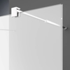 Душ параван статичен WalkIn 90см Н200 мат 8мм, хром
